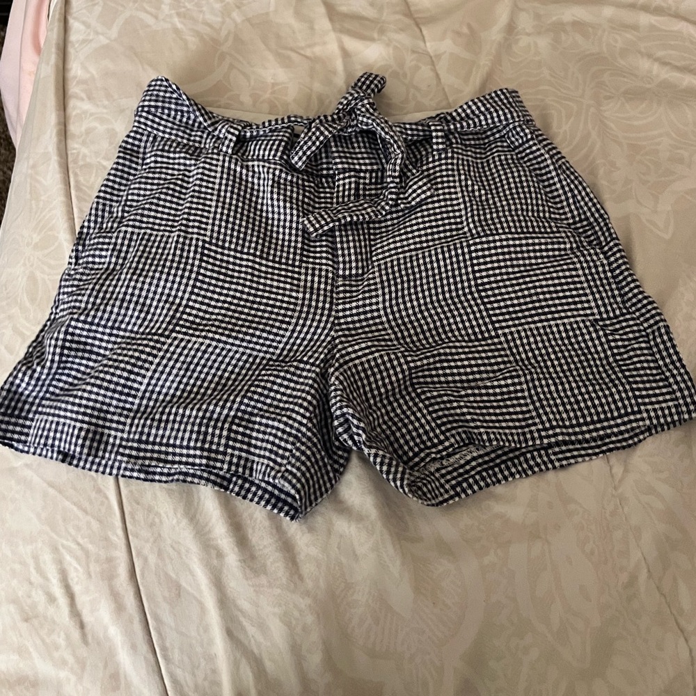 Blue and White Shorts